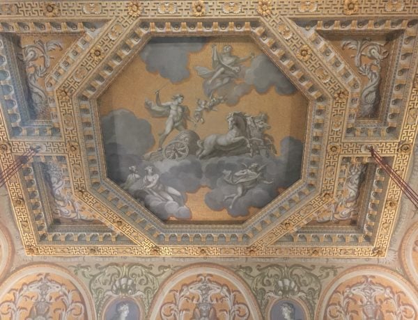Apollo and Chariot, ceiling at Houghton Hall