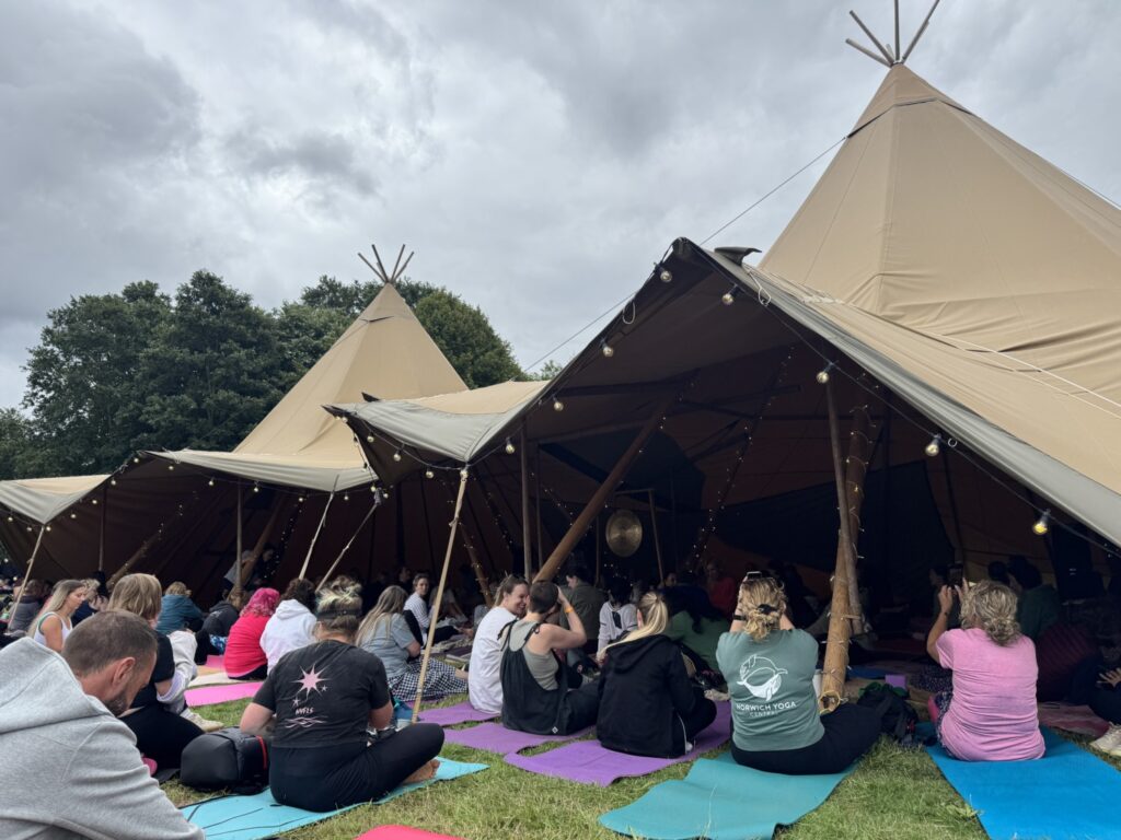 The Zen Tent at the Norwich Yoga Festival