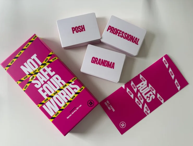 Not Safe Four Words Box, Cards and Rules