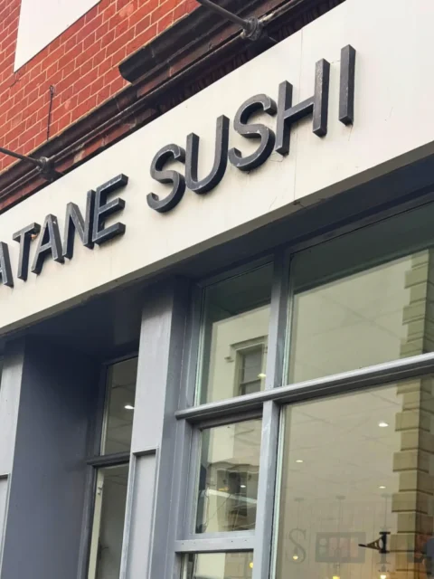 Matane Sushi Norwich Sign and shop front