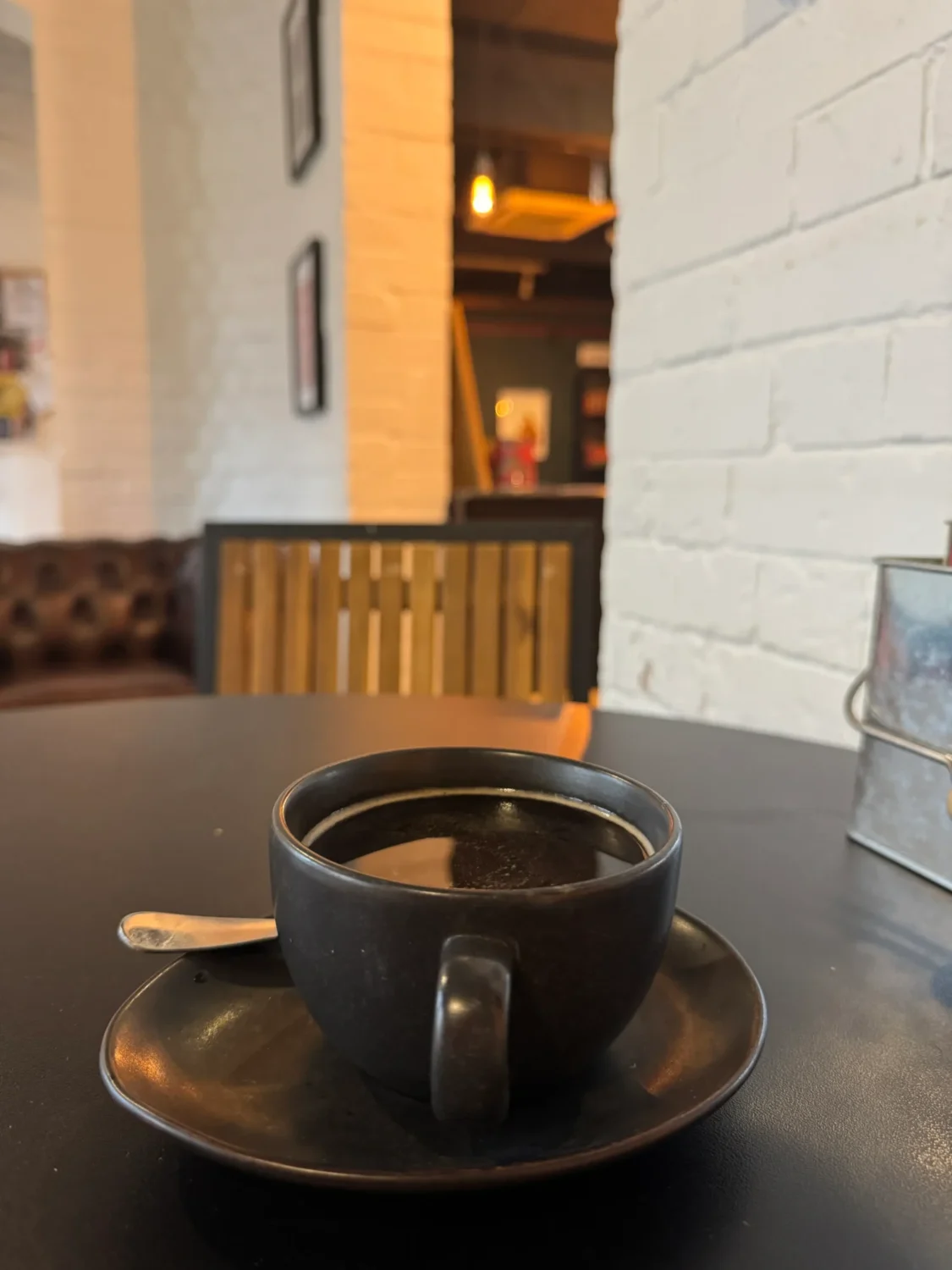 Coffee at The Yard Norwich Black coffee at The Yard Norwich